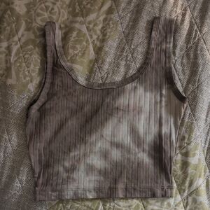 Shein ribbed tie dye Women's Crop Top